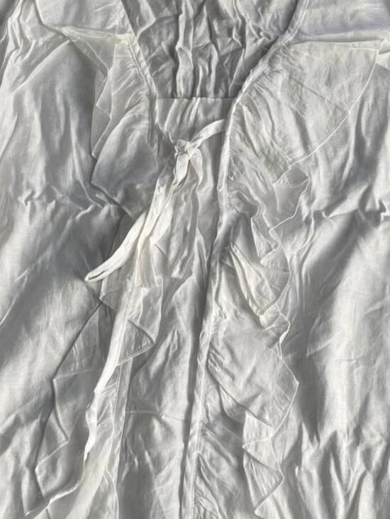 White Ruffle Top - Picture 2 of 3